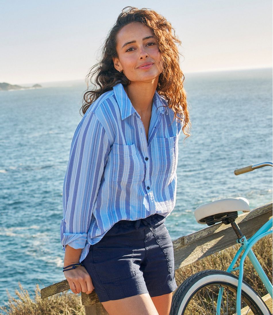 L.L.BeanWomen's Cloud Gauze Shirt, Long-Sleeve