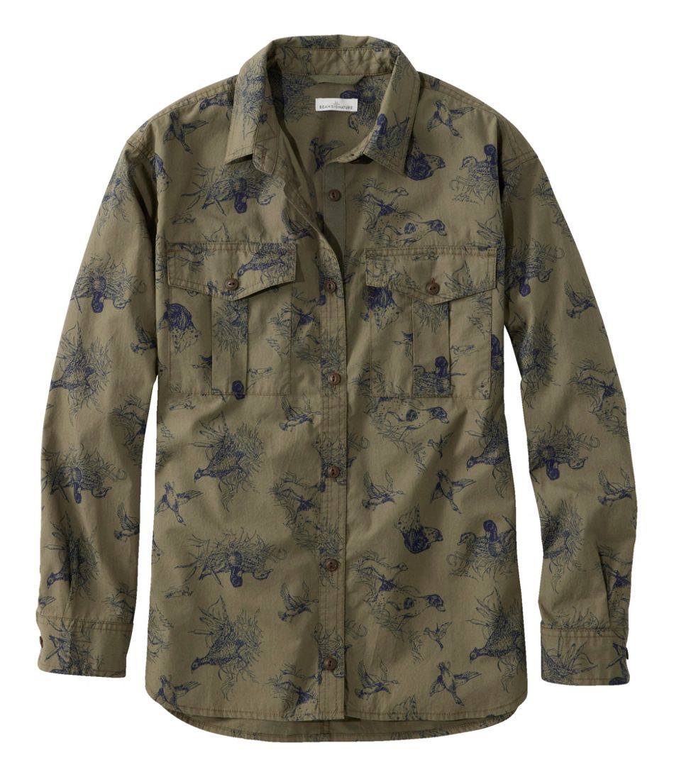 L.L.BeanWomen's Signature Soft Poplin Shirt, Novelty