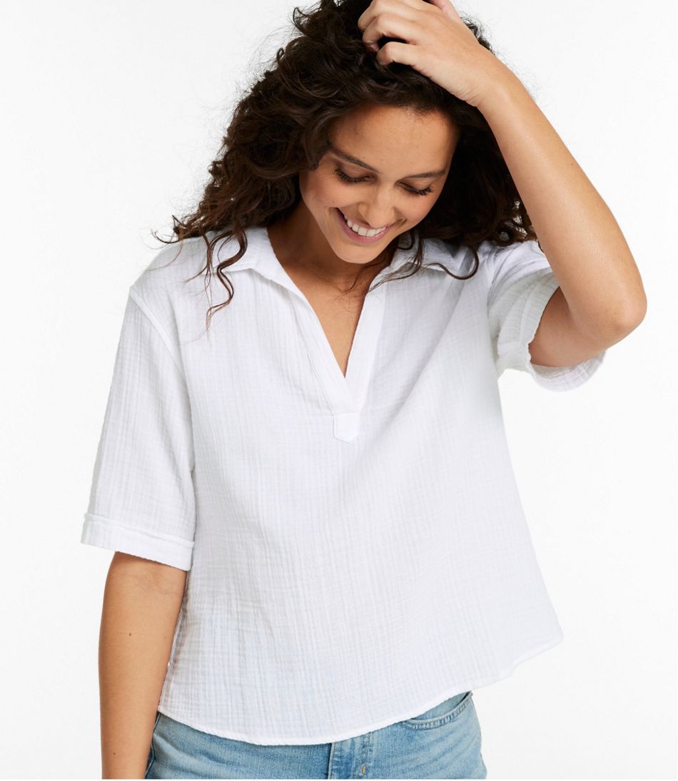 L.L.BeanWomen's Cloud Gauze Shirt, Polo