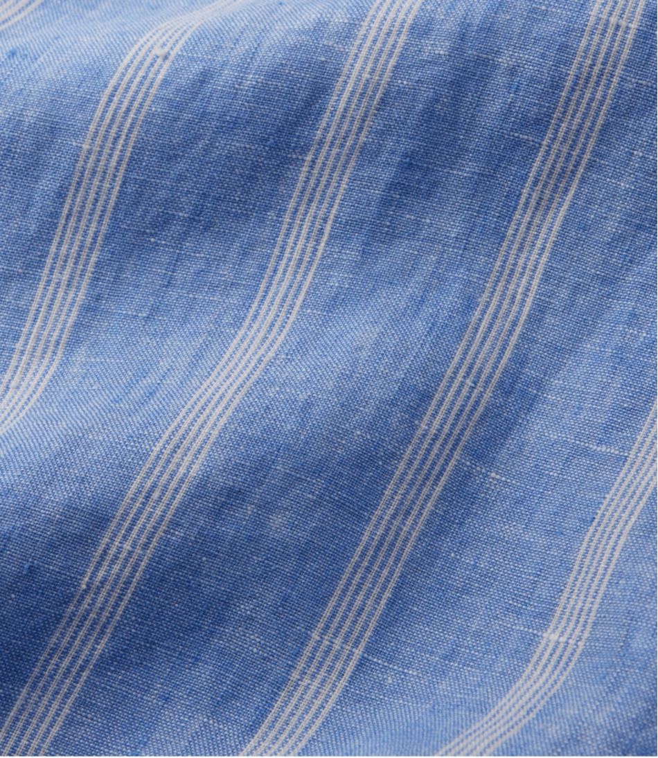 L.L.BeanWomen's Premium Washable Linen Shirt, Tunic Stripe