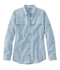 L.L.BeanWomen's Tropicwear Shirt, Plaid Long-Sleeve