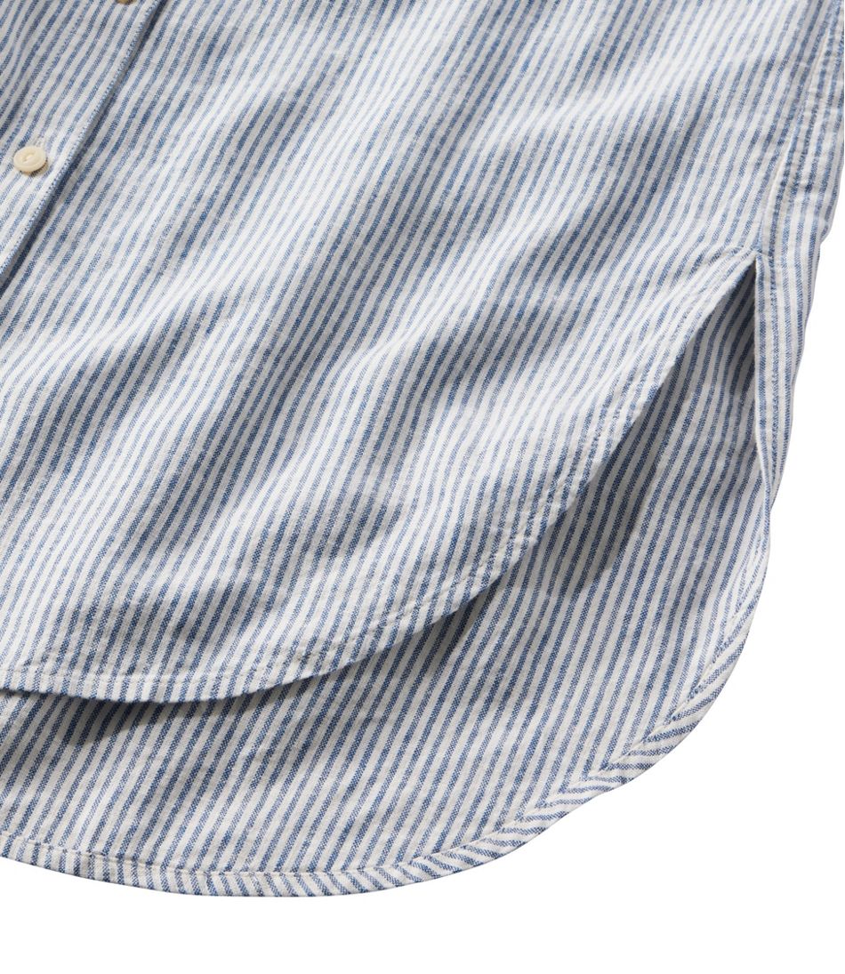 L.L.BeanWomen's Signature Linen-Blend Button-Front Shirt, Sleeveless