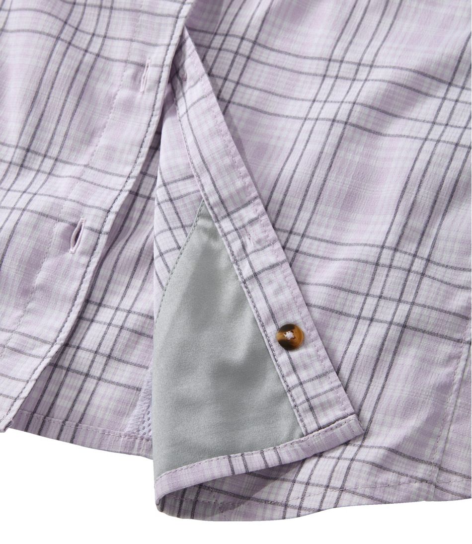 L.L.BeanWomen's Tropicwear Shirt, Plaid Short-Sleeve