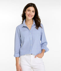 L.L.BeanWomen's Vacationland Seersucker Shirt, Long-Sleeve