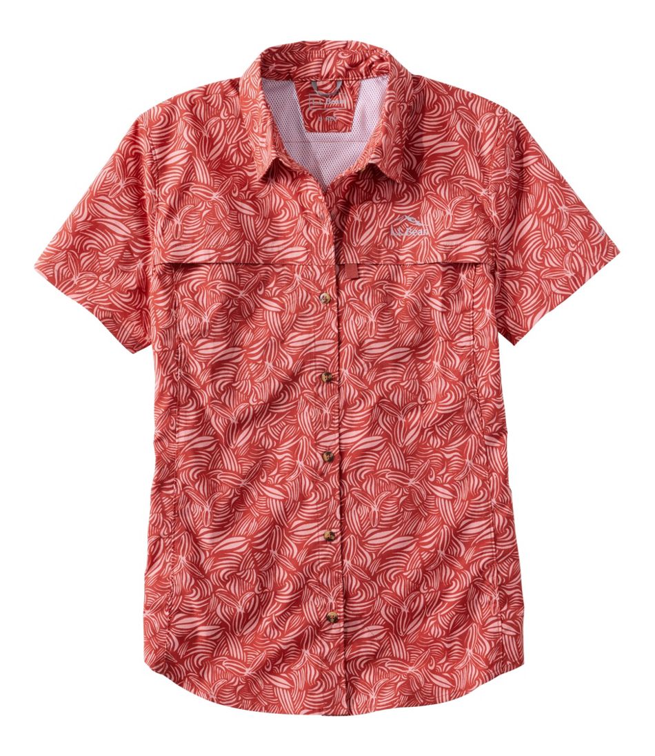 L.L.BeanWomen's Tropicwear Shirt, Short-Sleeve Print
