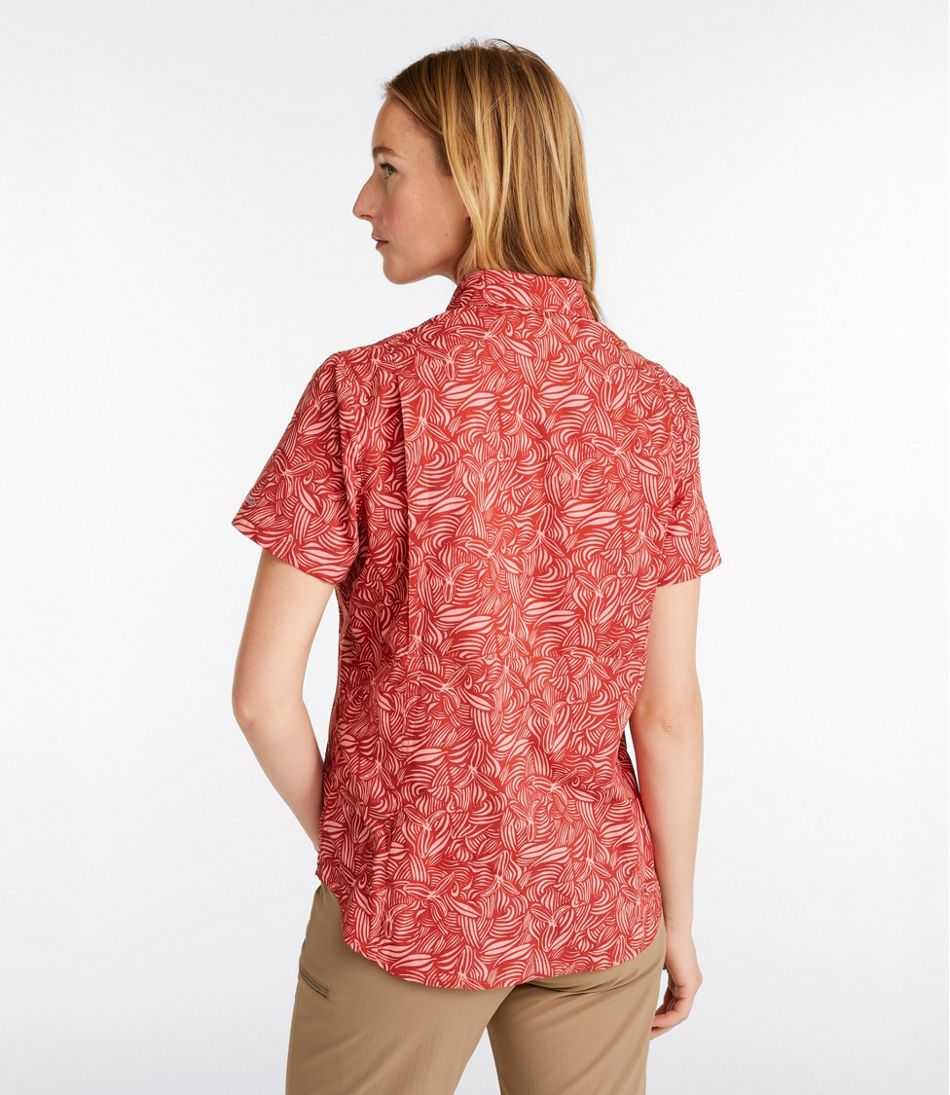 L.L.BeanWomen's Tropicwear Shirt, Short-Sleeve Print