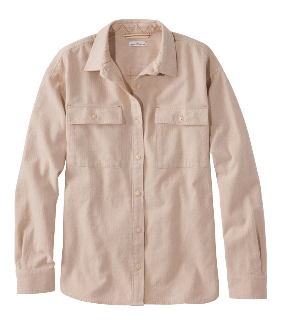 L.L.BeanWomen's Signature Camp Flannel Shirt, Heather