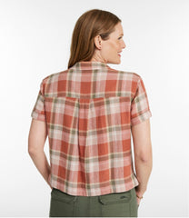L.L.BeanWomen's Signature Hemp/Cotton Camp Shirt, Short-Sleeve