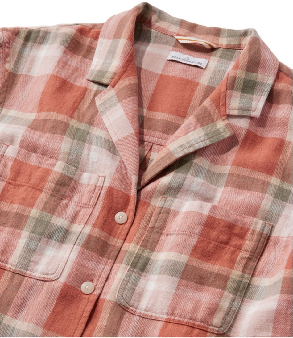L.L.BeanWomen's Signature Hemp/Cotton Camp Shirt, Short-Sleeve