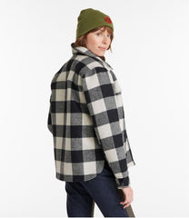 L.L.BeanWomen's Maine Guide Zip Front Jac-Shirt with Primaloft, Plaid
