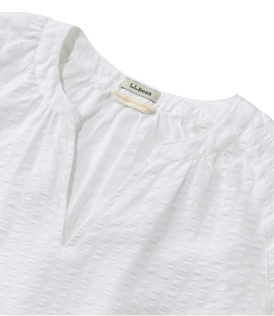 L.L.BeanWomen's Bean's Seacoast Seersucker Splitneck Shirt