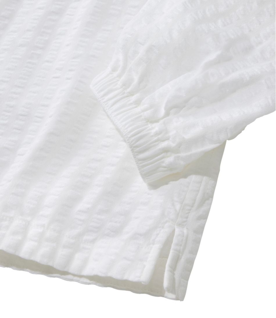 L.L.BeanWomen's Bean's Seacoast Seersucker Splitneck Shirt