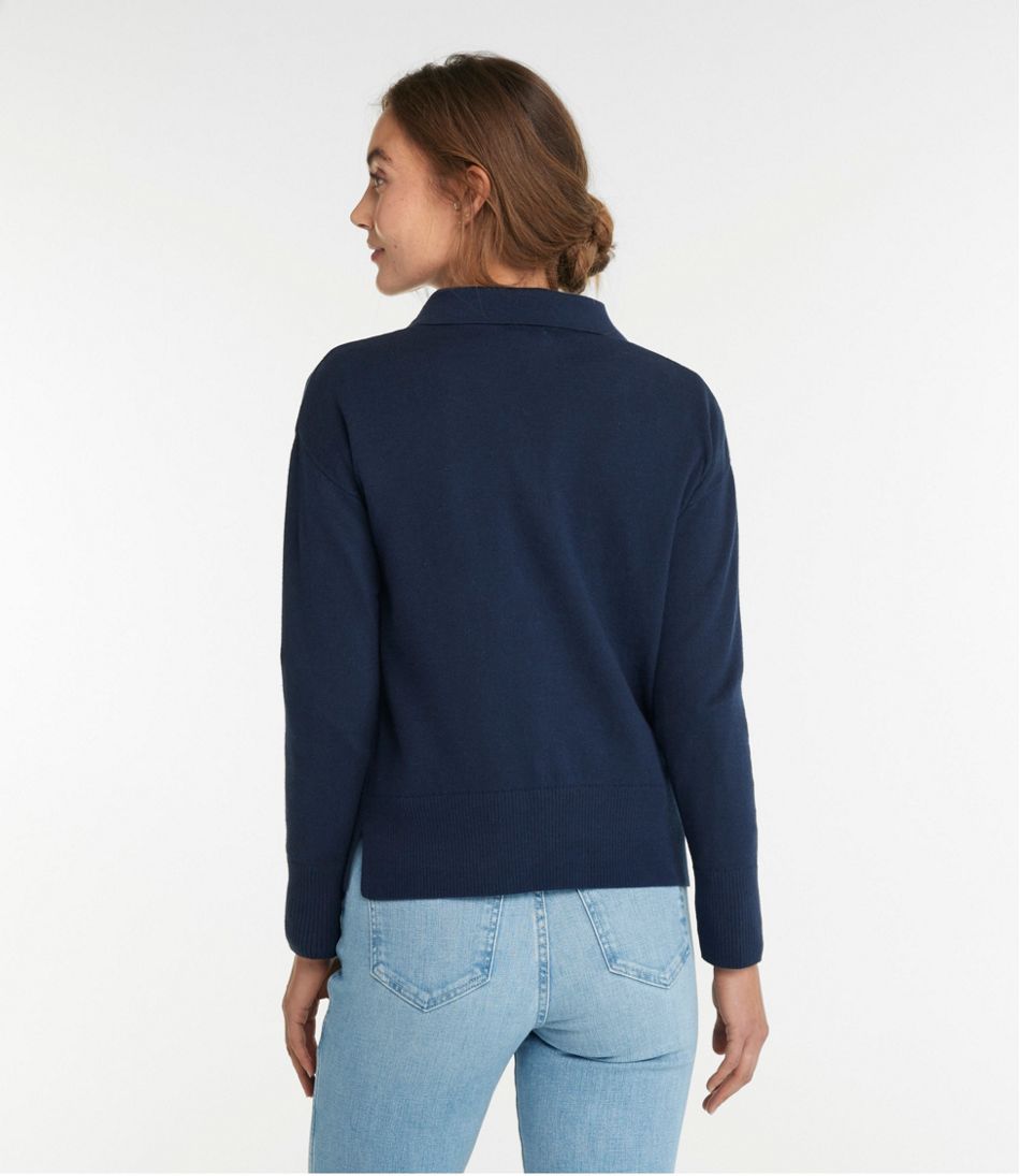 L.L.BeanWomen's Cotton/Cashmere Sweater, Polo
