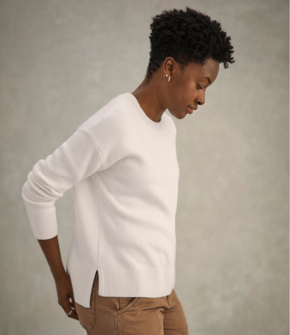 L.L.BeanWomen's Wicked Soft Cotton/Cashmere Crewneck Sweater