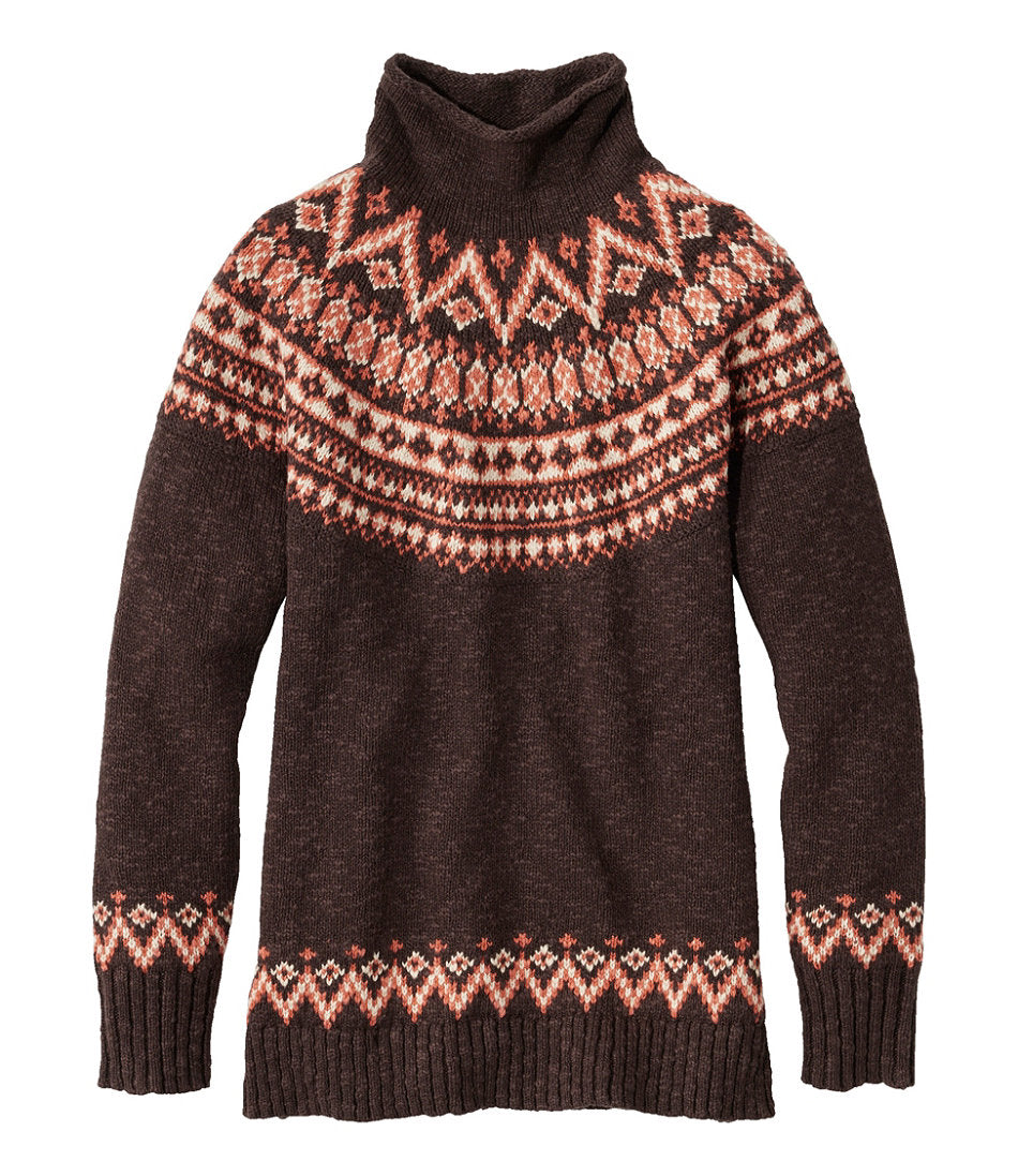Deepest Brown Fair Isle,X-Small