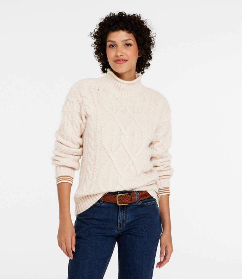 L.L.BeanWomen's 1912 Heritage Wool Blend Mockneck Sweater