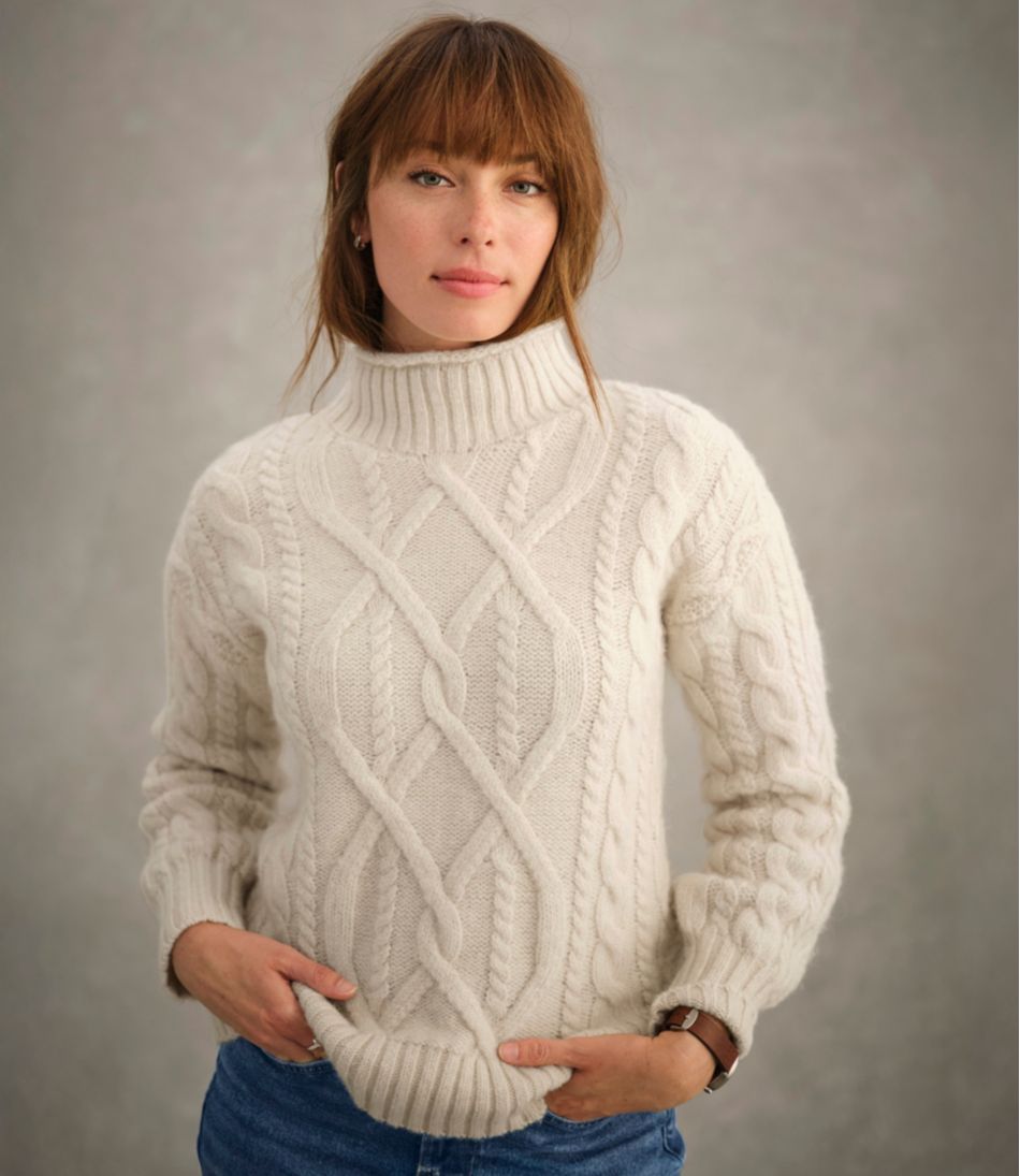 L.L.BeanWomen's 1912 Heritage Wool Blend Mockneck Sweater
