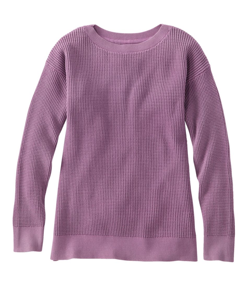 L.L.BeanWomen's Sunwashed Waffle Sweater, Pullover