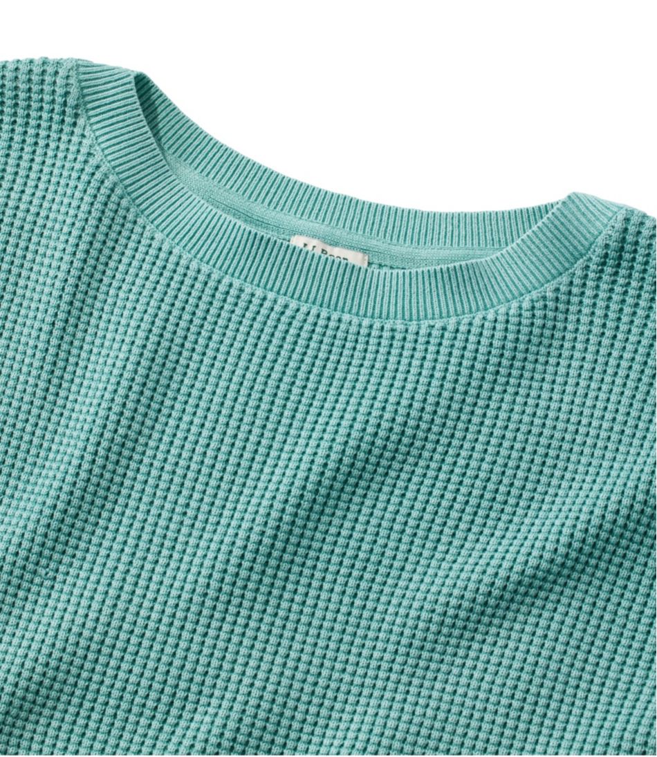 L.L.BeanWomen's Sunwashed Waffle Sweater, Pullover