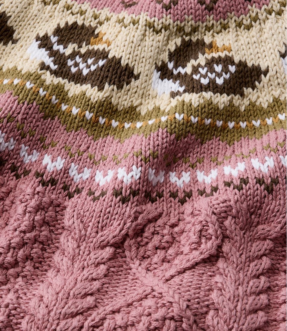 L.L.BeanWomen's Signature Cotton Fisherman Sweater, Crewneck Novelty