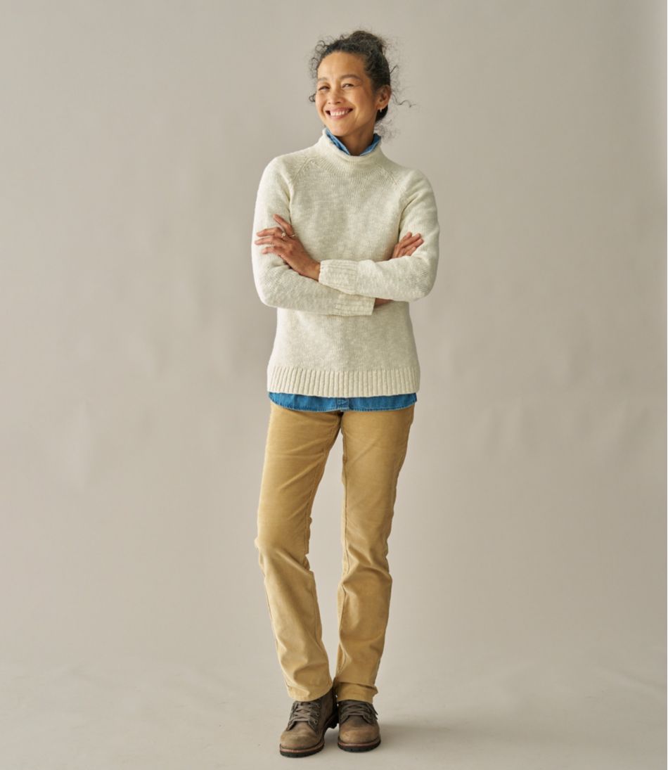 L.L.BeanWomen's Cotton Ragg Sweater, Funnelneck Pullover