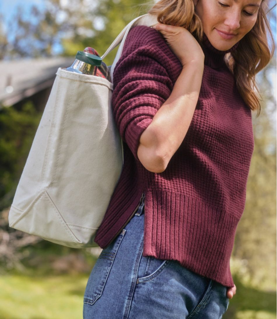 L.L.BeanWomen's SuperSoft Waffle Sweater, Turtleneck