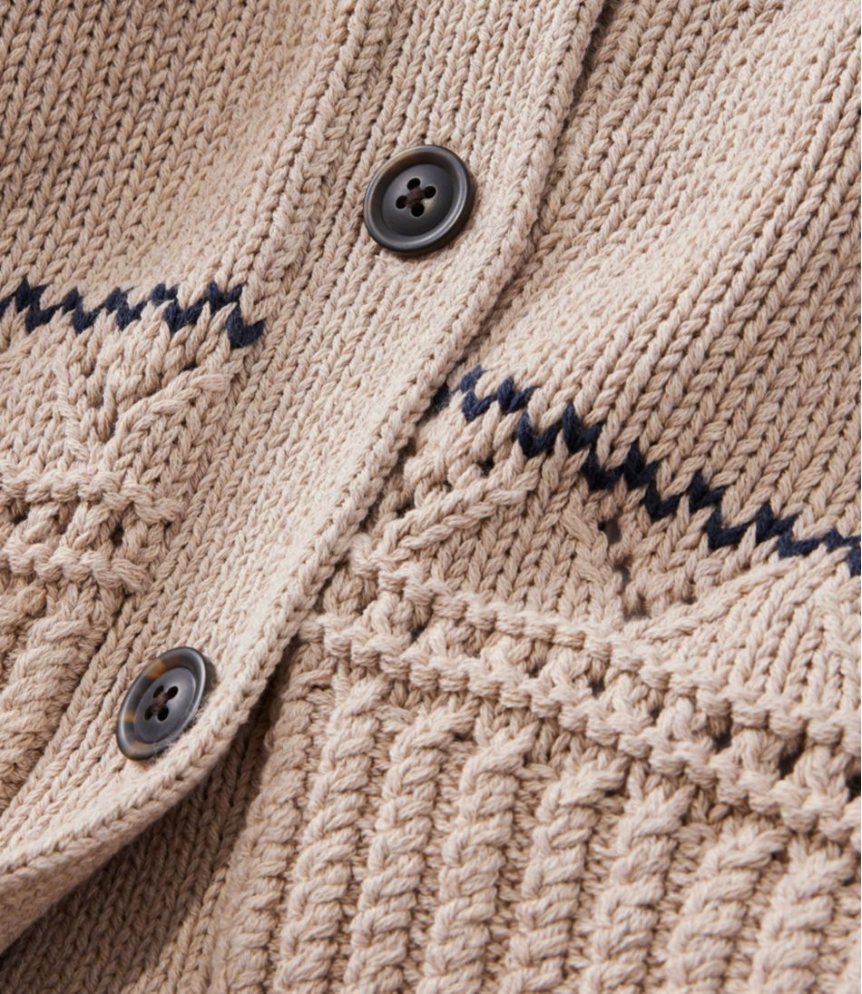 L.L.BeanWomen's Signature Cotton Fisherman Sweater, Short Cardigan Fair Isle