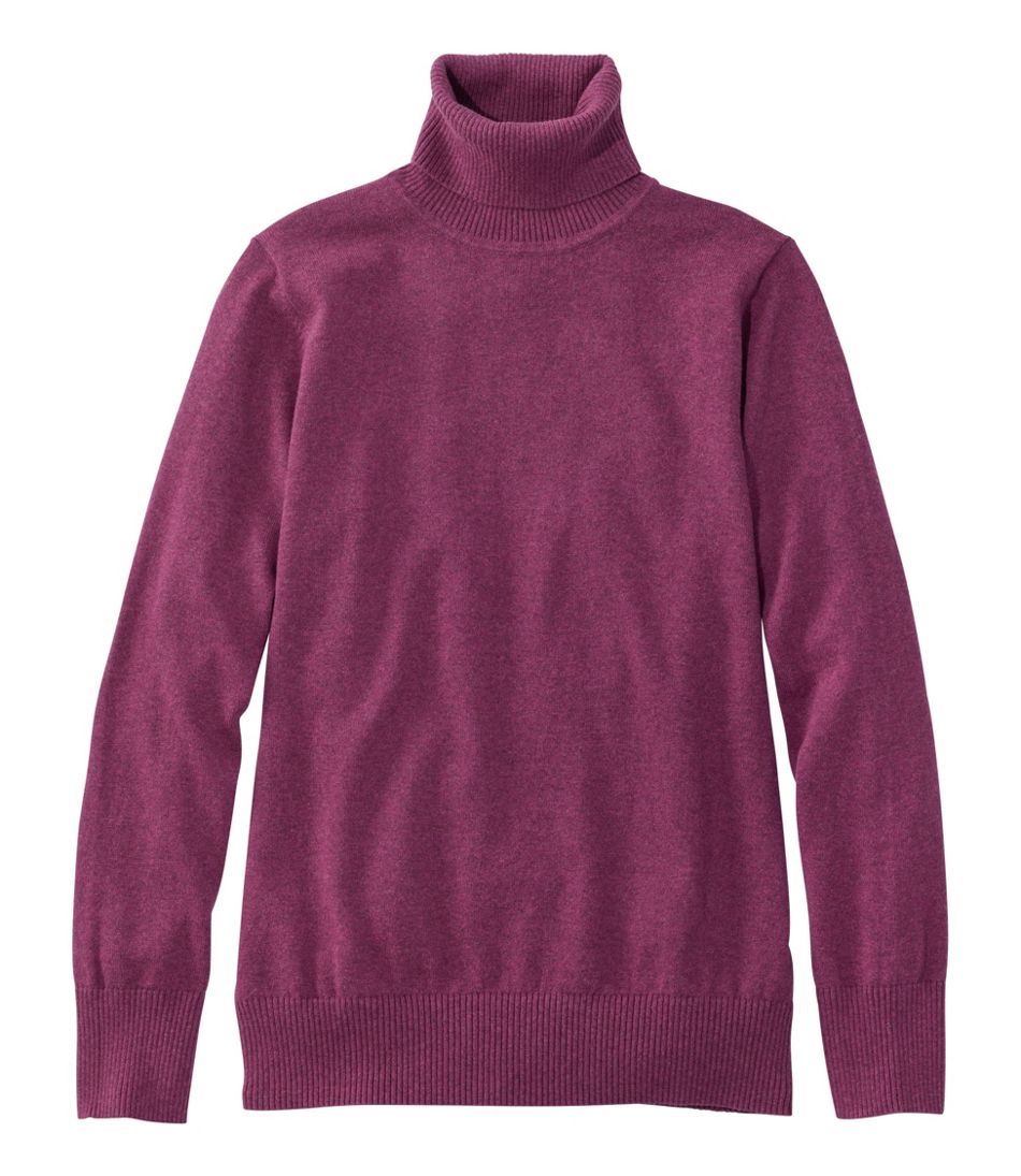 L.L.BeanWomen's Cotton/Cashmere Sweater, Turtleneck