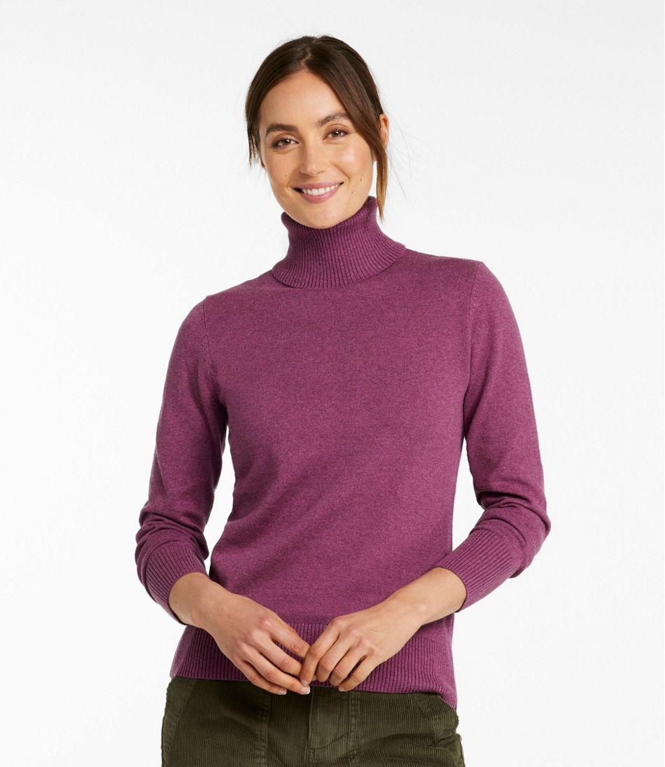 L.L.BeanWomen's Cotton/Cashmere Sweater, Turtleneck