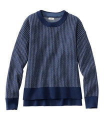 L.L.BeanWomen's Wicked Soft Cotton/Cashmere Crewneck Sweater, Pattern