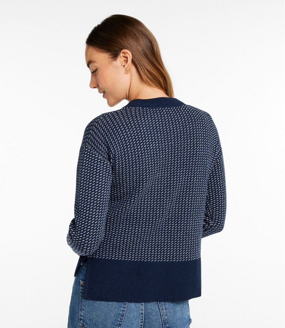 L.L.BeanWomen's Wicked Soft Cotton/Cashmere Crewneck Sweater, Pattern