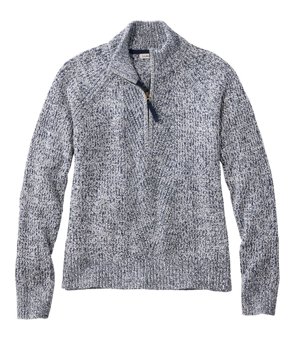 L.L.BeanWomen's Mariner Shaker Sweater, Quarter-Zip