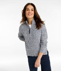L.L.BeanWomen's Mariner Shaker Sweater, Quarter-Zip