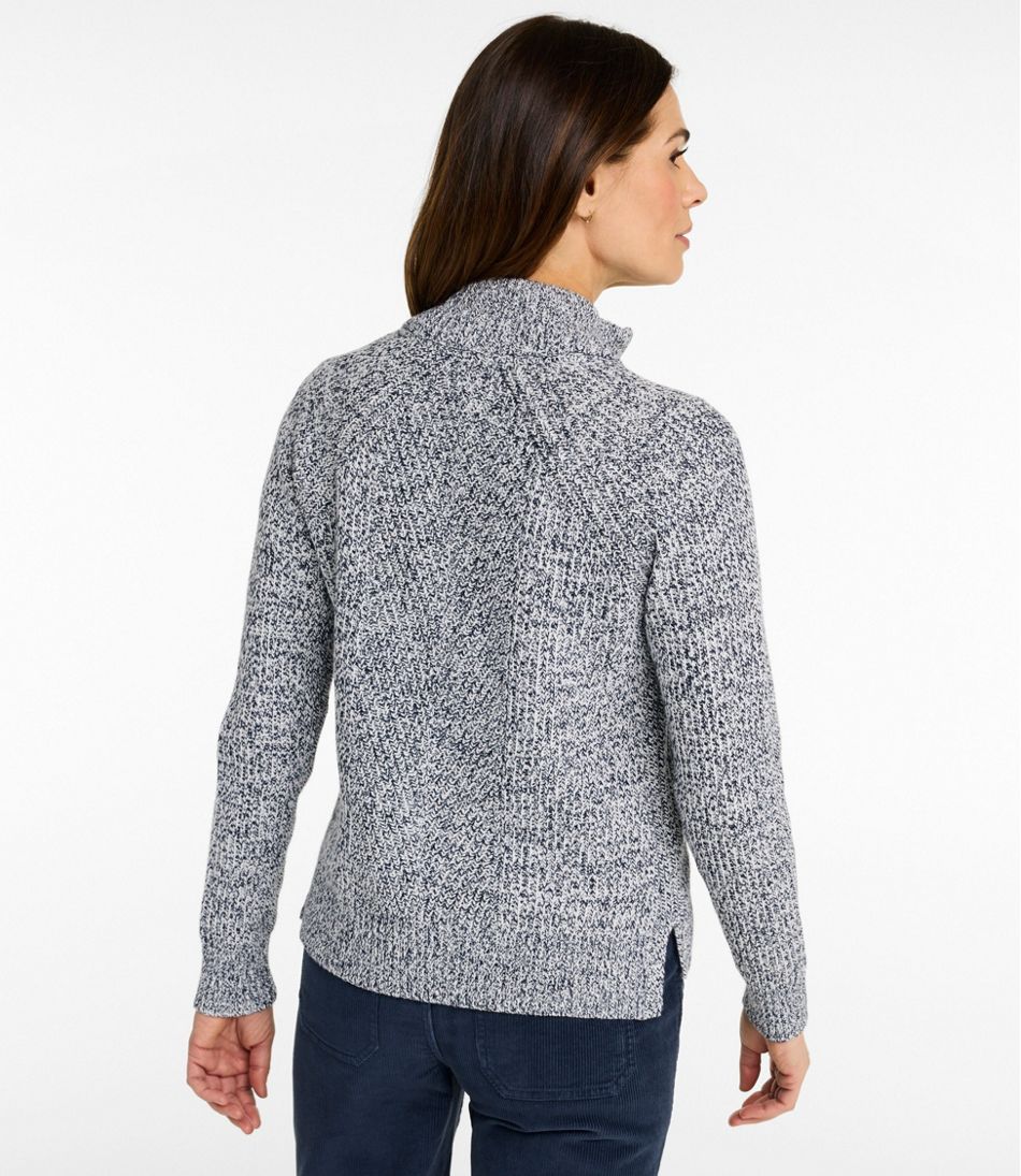 L.L.BeanWomen's Mariner Shaker Sweater, Quarter-Zip