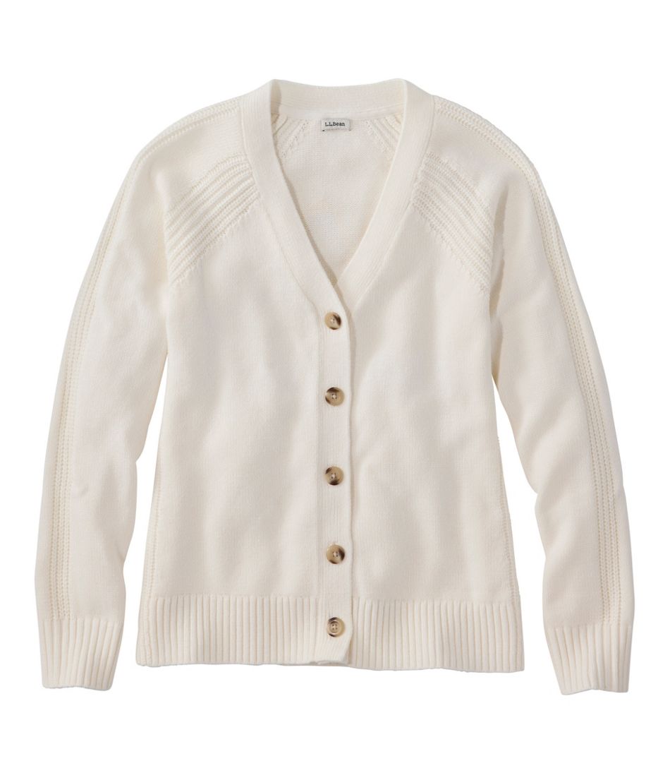 L.L.BeanWomen's Mariner Shaker Sweater, V-Neck Cardigan