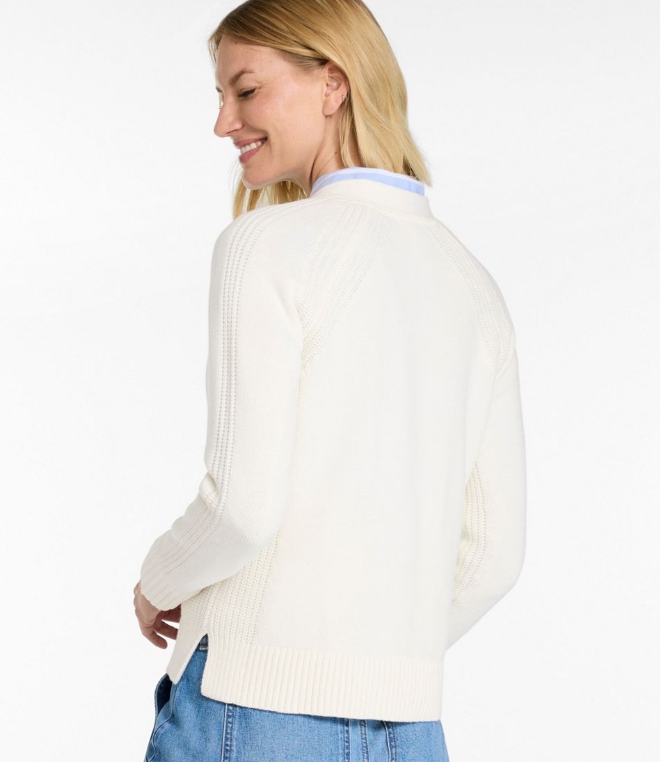 L.L.BeanWomen's Mariner Shaker Sweater, V-Neck Cardigan