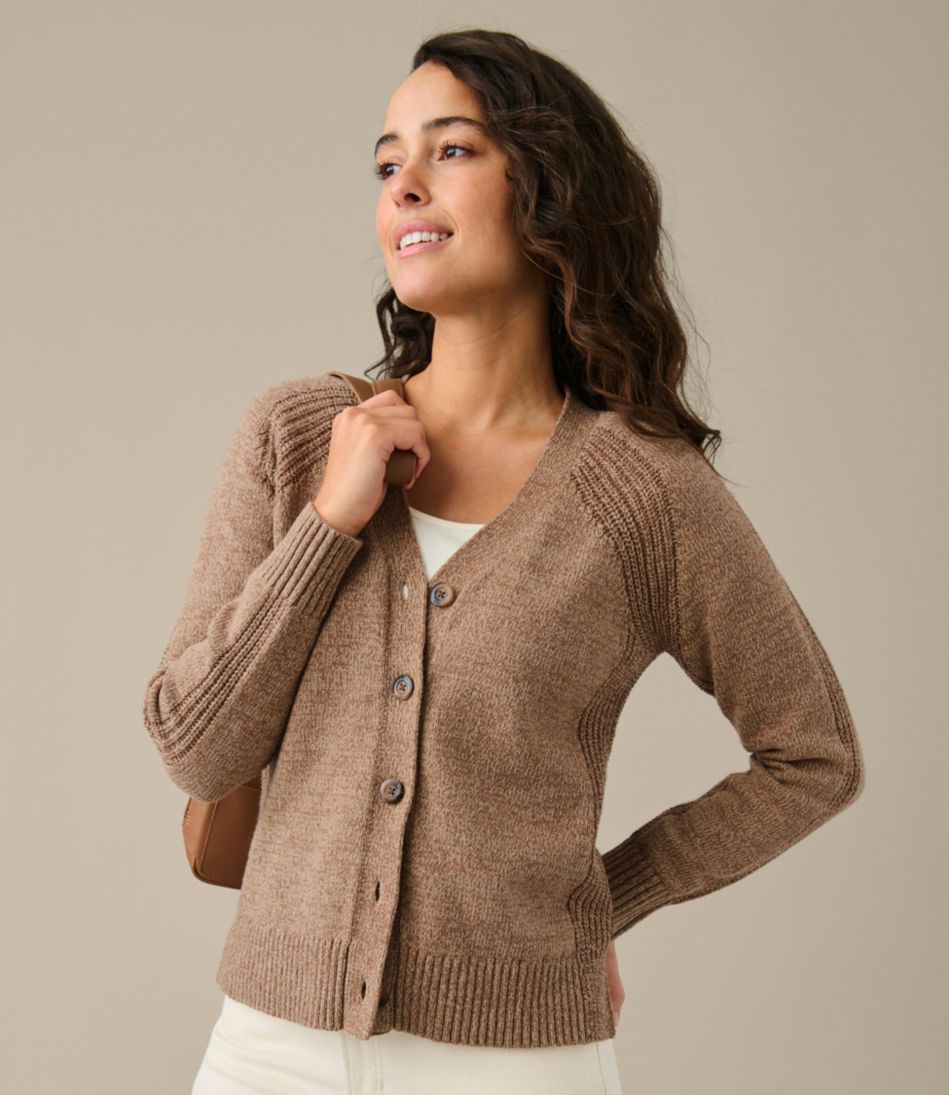 L.L.BeanWomen's Mariner Shaker Sweater, V-Neck Cardigan