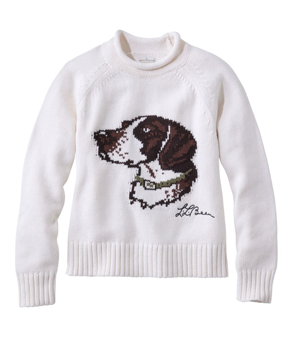 L.L.BeanWomen's Signature Original Cotton Sweater, Rollneck Novelty