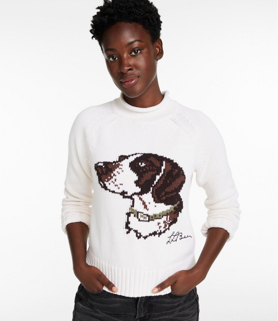 L.L.BeanWomen's Signature Original Cotton Sweater, Rollneck Novelty