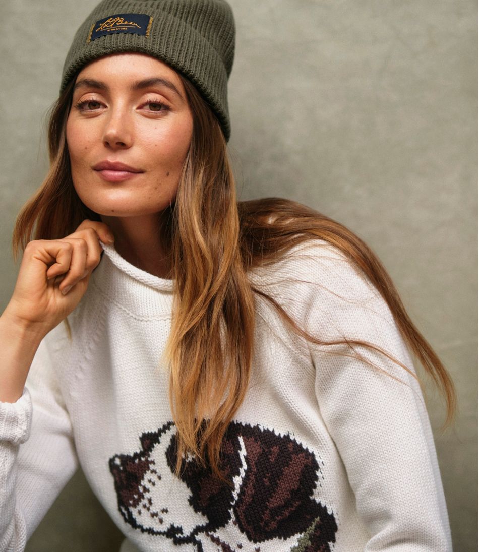 L.L.BeanWomen's Signature Original Cotton Sweater, Rollneck Novelty