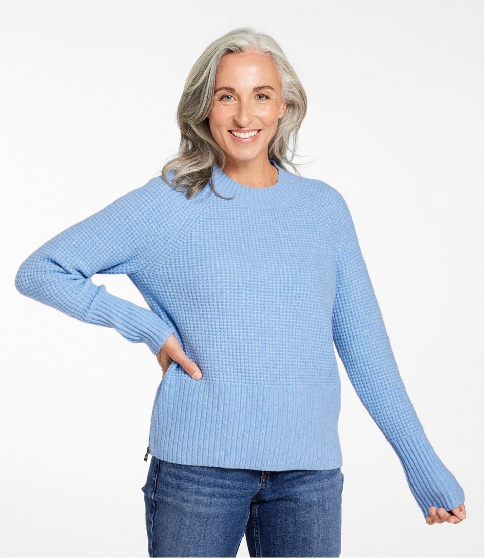 L.L.BeanWomen's SuperSoft Waffle Sweater, Crewneck