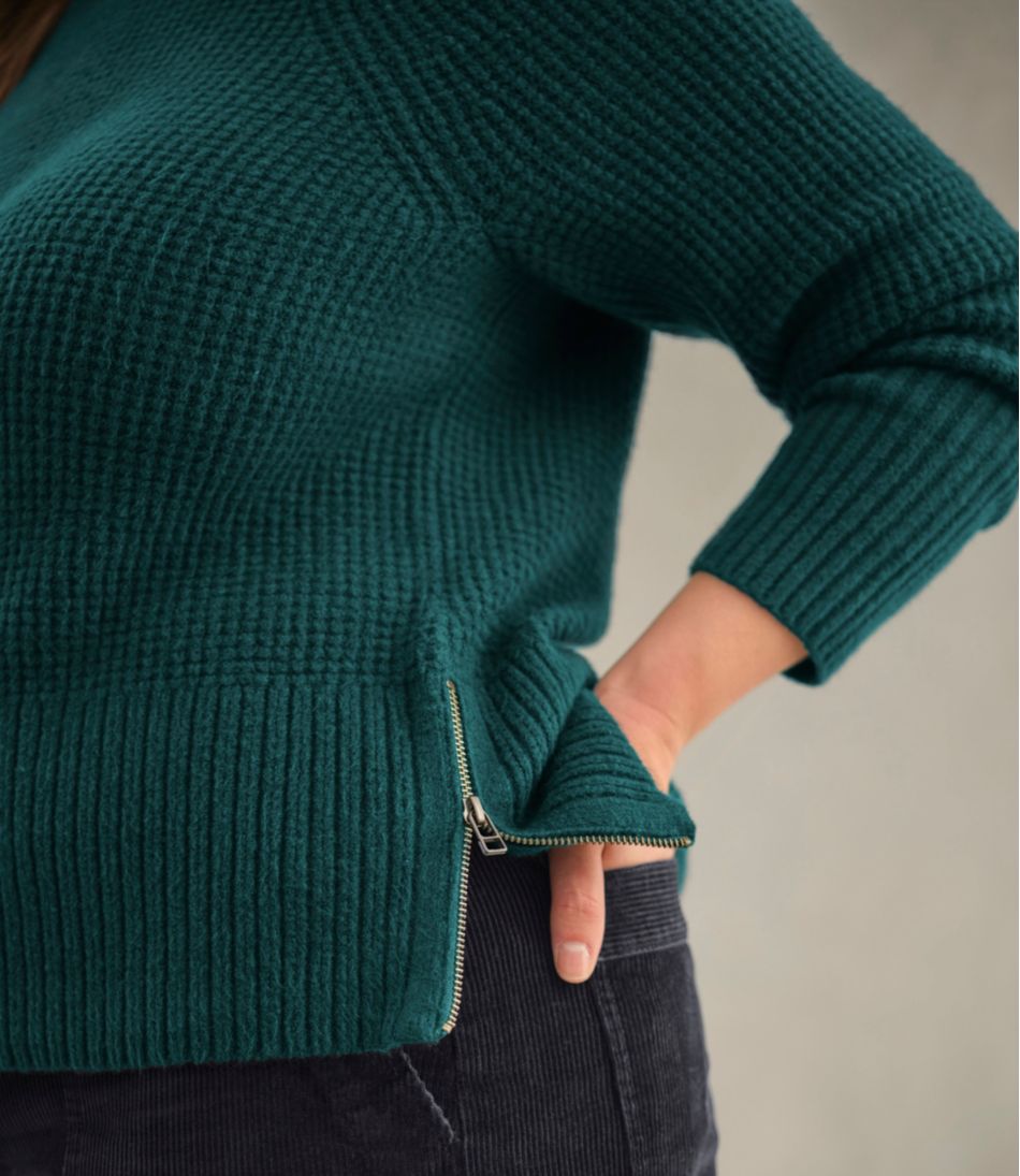 L.L.BeanWomen's SuperSoft Waffle Sweater, Crewneck