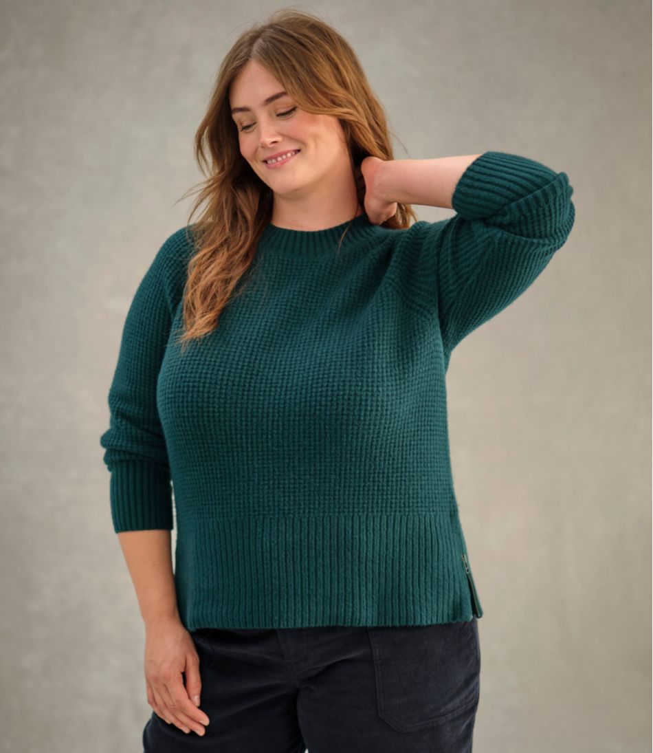 L.L.BeanWomen's SuperSoft Waffle Sweater, Crewneck