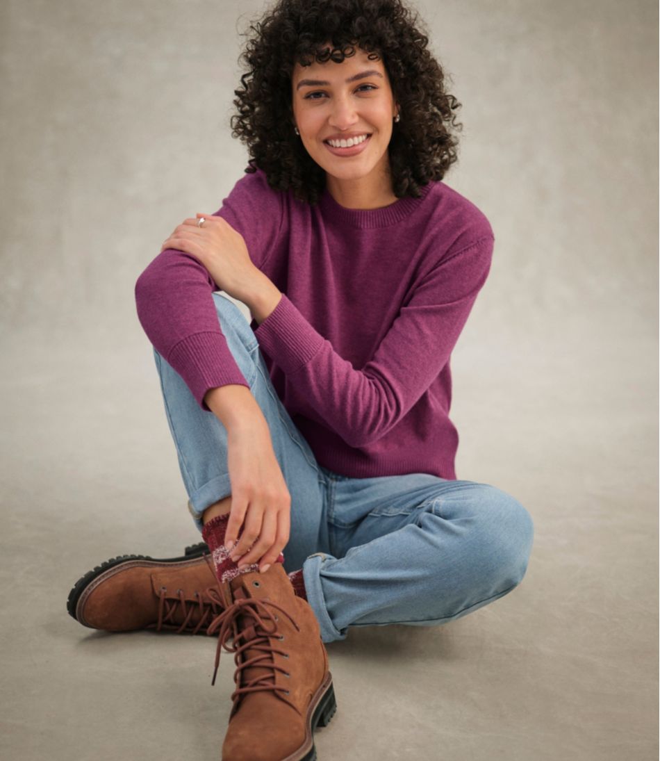 L.L.BeanWomen's Cotton/Cashmere Sweater, Crewneck