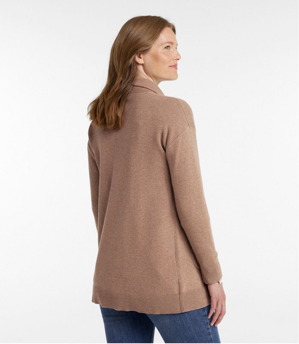 L.L.BeanWomen's Wicked Soft Cotton/Cashmere Coatigan Sweater