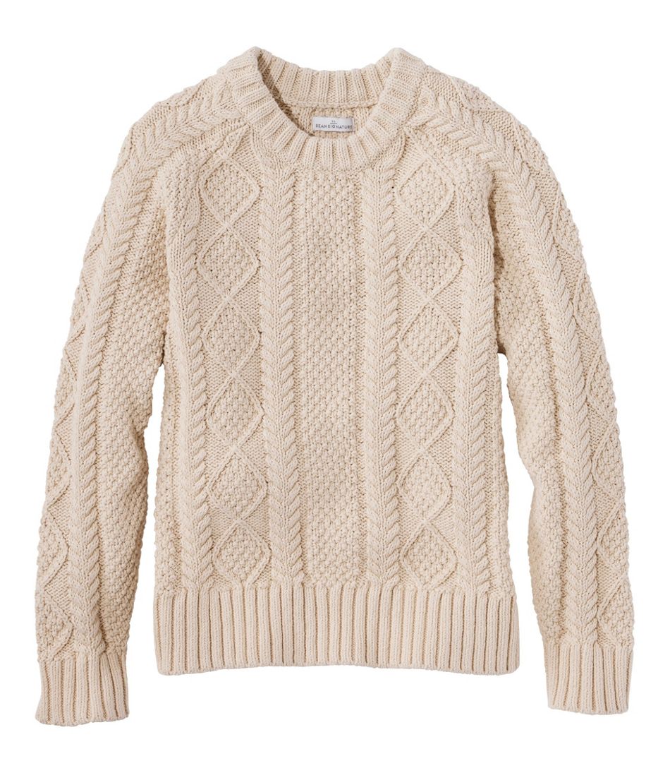 L.L.BeanWomen's Signature Cotton Fisherman Sweater, Crewneck