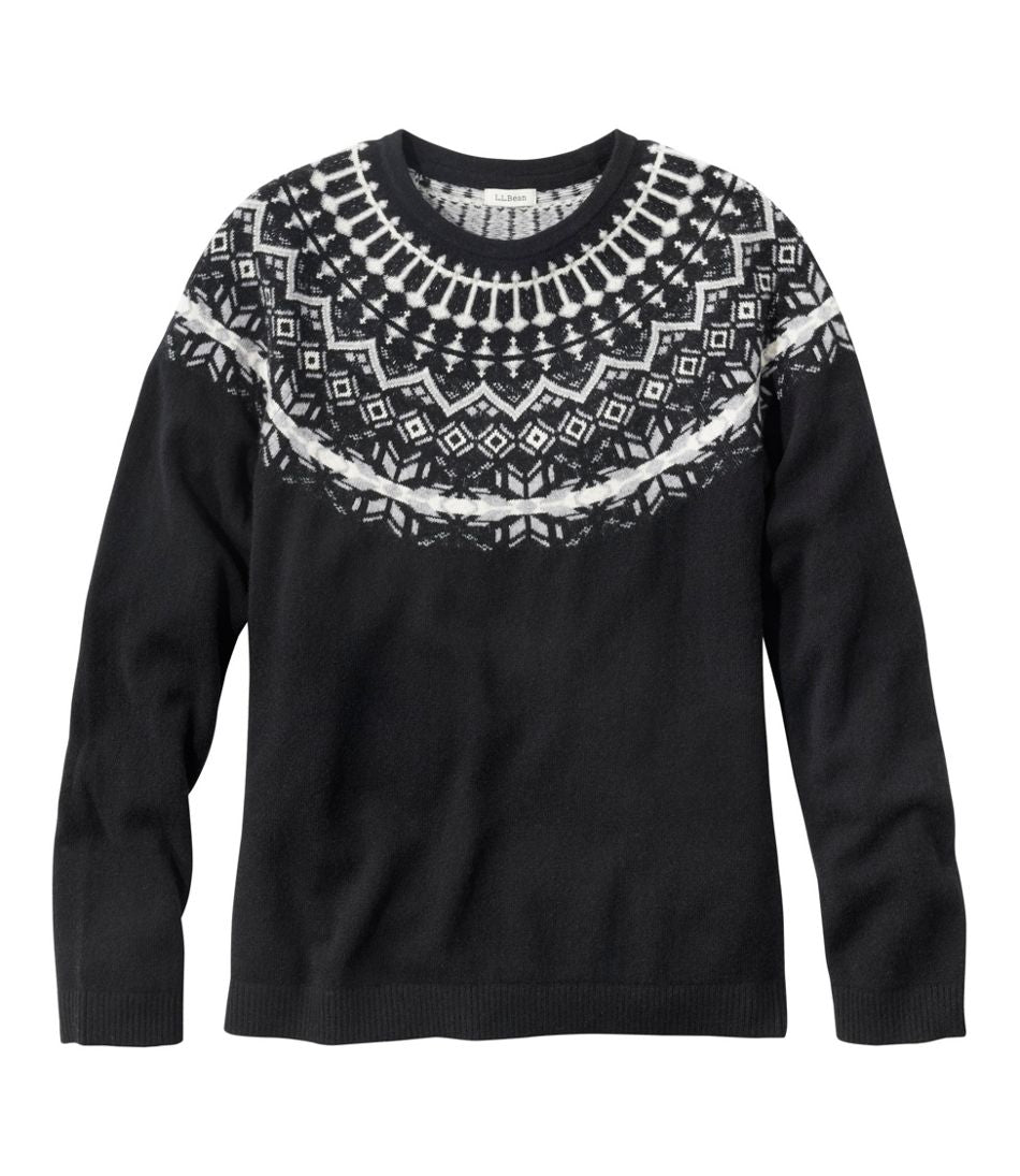 L.L.BeanWomen's Classic Cashmere Sweater, Crewneck Fair Isle