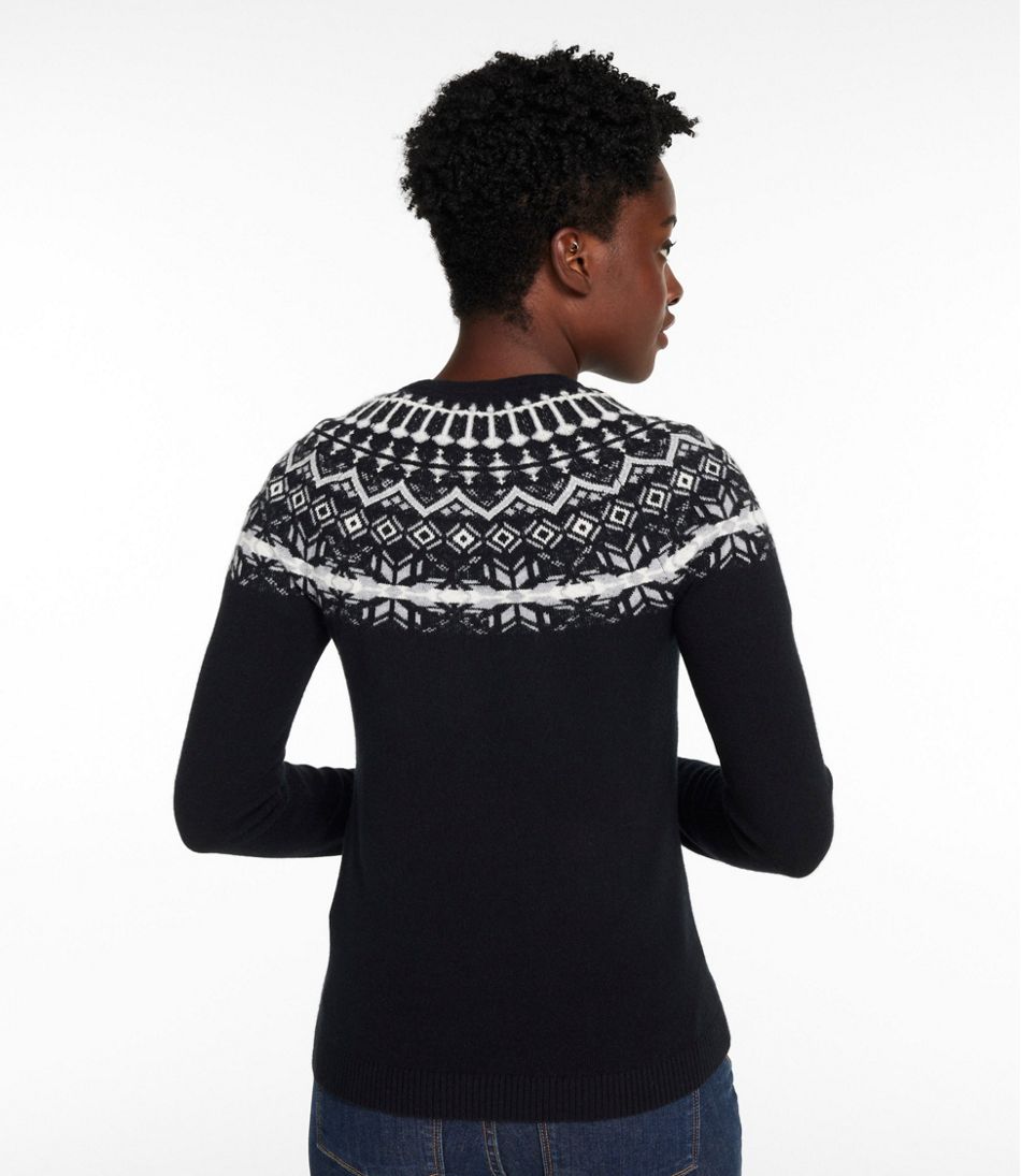 L.L.BeanWomen's Classic Cashmere Sweater, Crewneck Fair Isle