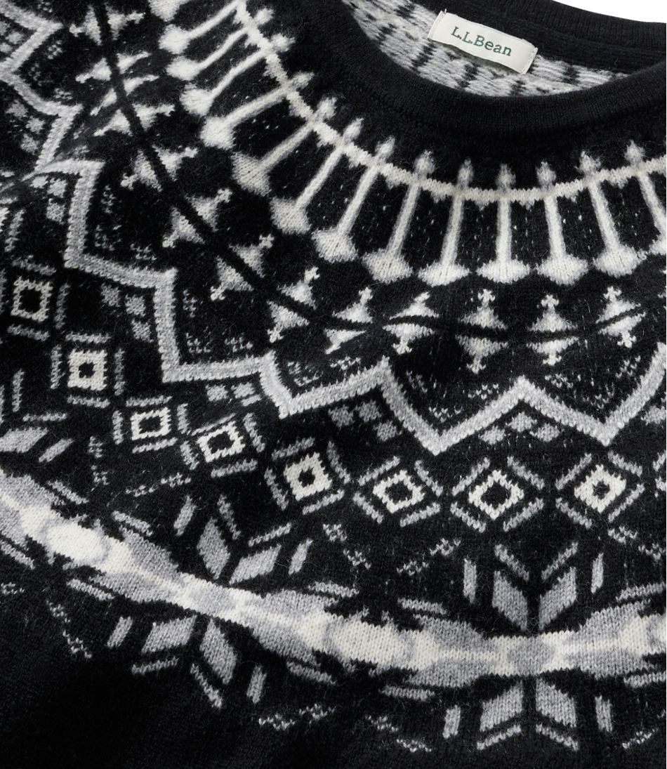 L.L.BeanWomen's Classic Cashmere Sweater, Crewneck Fair Isle