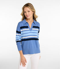 L.L.BeanWomen's Cotton/Cashmere Sweater, Polo Stripe